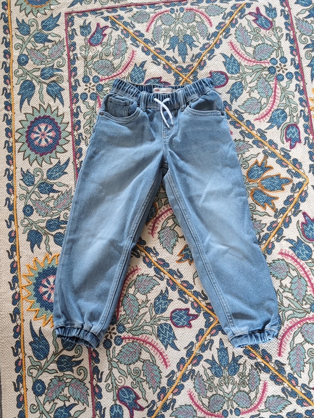 Levi's Light Blue Kids Jogger Pants with Drawstring